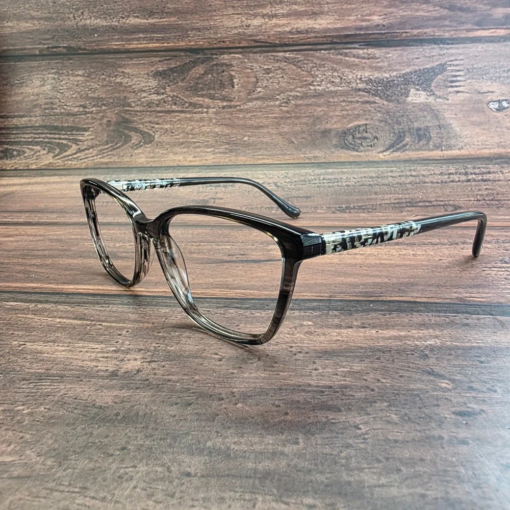 Kensie Accessory Women Cat Eye Eyeglasses Grey Black‎ White 54-16-140 CR